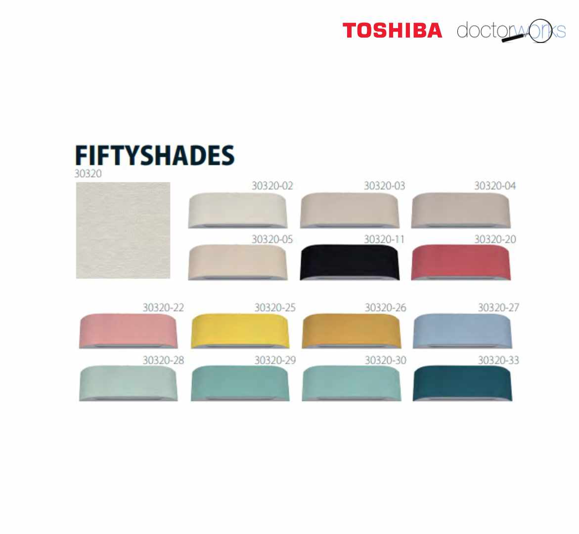Cubierta tela de revestimiento Fiftyshades split Toshiba Haori 