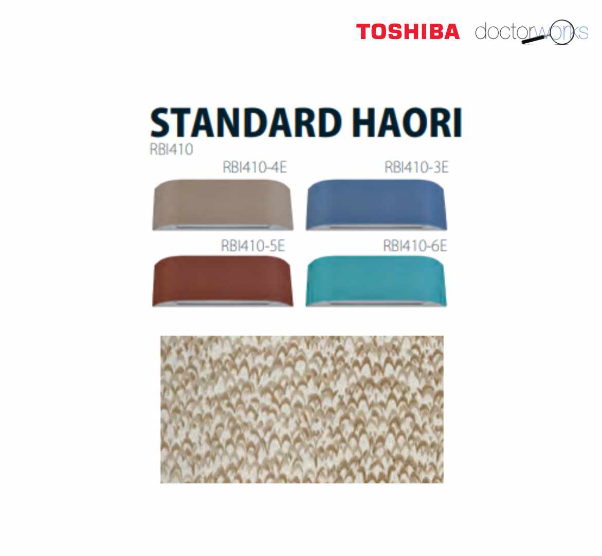 Cubierta tela de revestimiento Standard split Toshiba Haori 