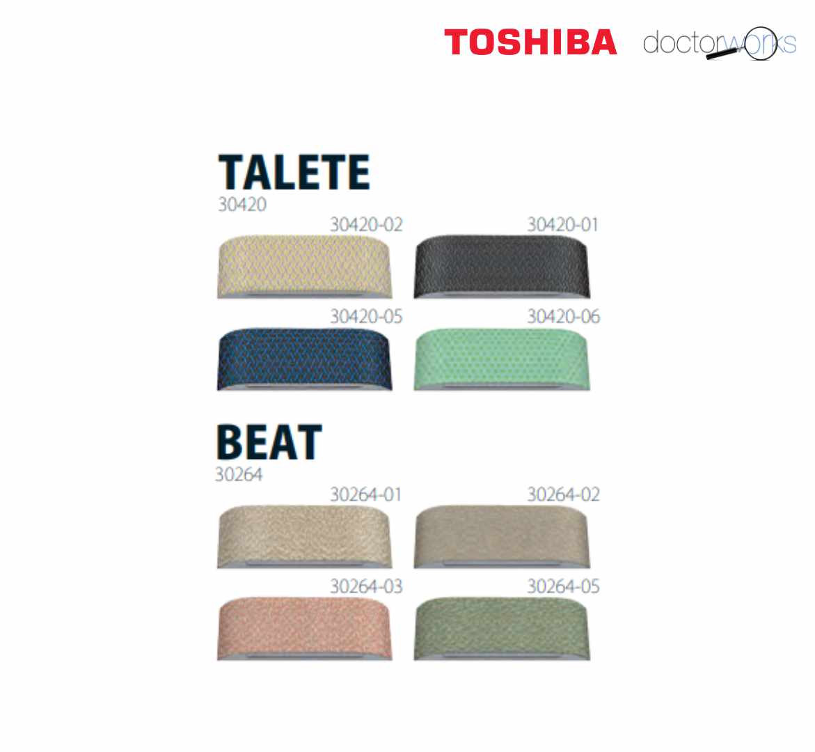 Cubierta tela revestimientoTalete/Beat split Toshiba Haori 