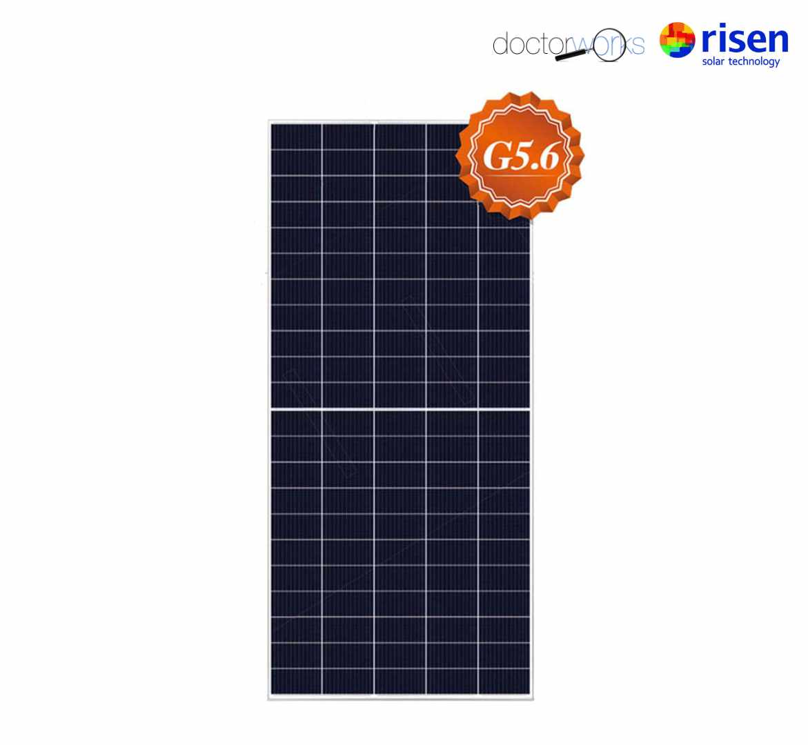 Módulo solar Risen 650w 132 células mono-perc