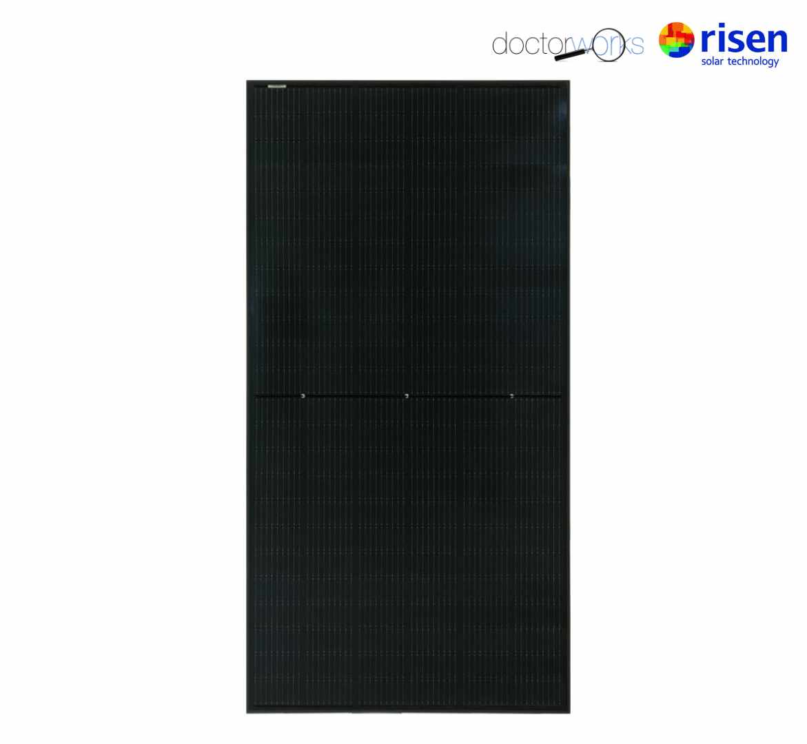 Módulo solar risen 390w 120 células mono-perc full-black 30mm