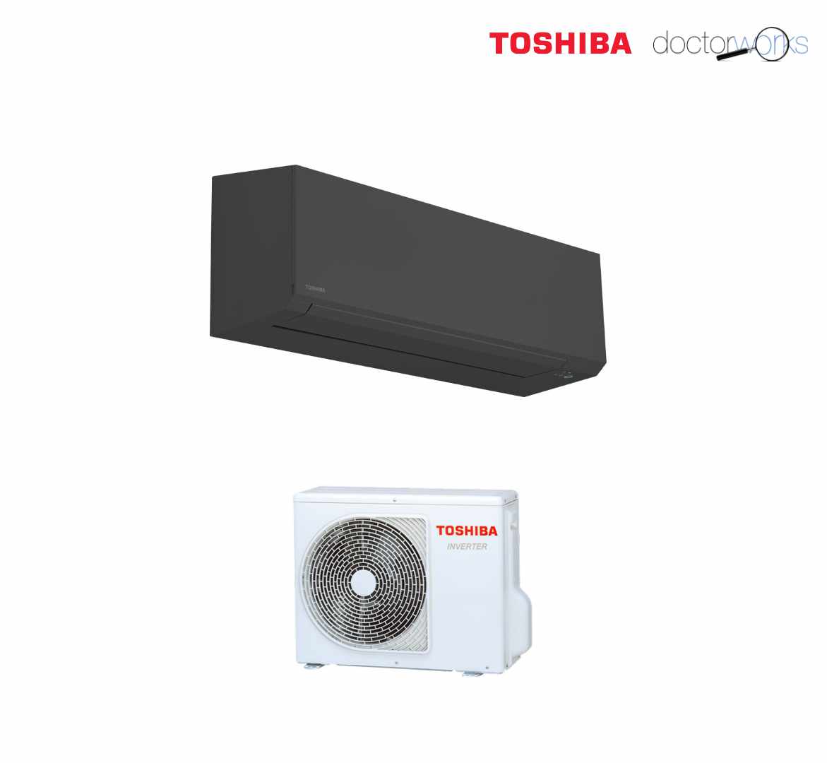 Split de pared Shorai 7 Toshiba Edge black A+++ 1x1 WIFI